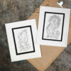 Set van 2 Perzische Miniatuur Schilderijen – Aquarel Paard