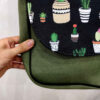 Boheemse Crossbody Schoudertas & Sjaal Set met Cactus Design