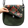 Boheemse Crossbody Schoudertas & Sjaal Set met Eslimi-patroon