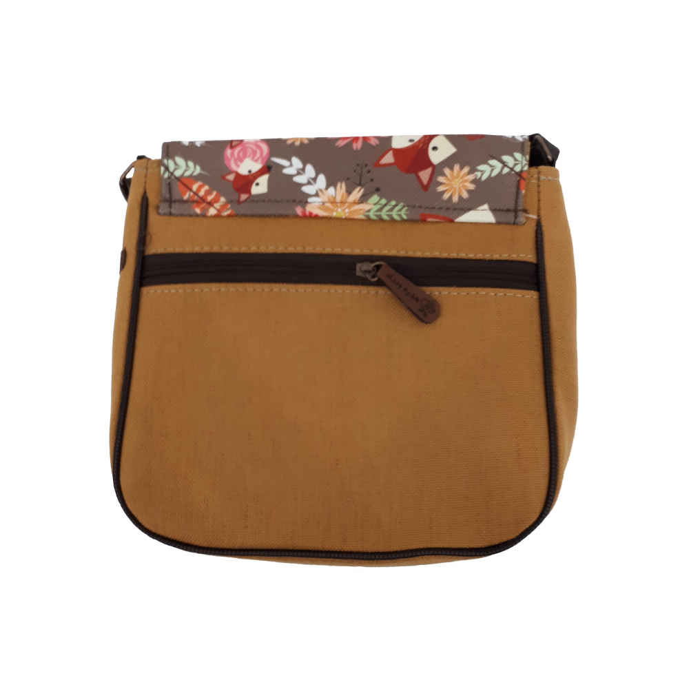 Boheemse Crossbody Schoudertas & Sjaal Set met Vosmotief