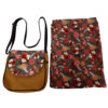 Boheemse Crossbody Schoudertas & Sjaal Set met Vosmotief