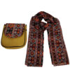 Boheemse Crossbody Schoudertas & Sjaal Set met Jajim-patroon