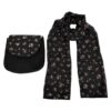 Boheemse Crossbody Schoudertas & Sjaal Set met Rozen Design