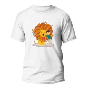 Mythische Leeuw Kunst T-Shirt – Model Lion | Symbolische Dier Graphic Tee