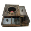 Aryana Edition Houten Thee-Organizer Doos met Verwarmingsvoet