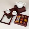 Delsa Design Houten Thee-Organizer Doos met Verwarmingsvoet