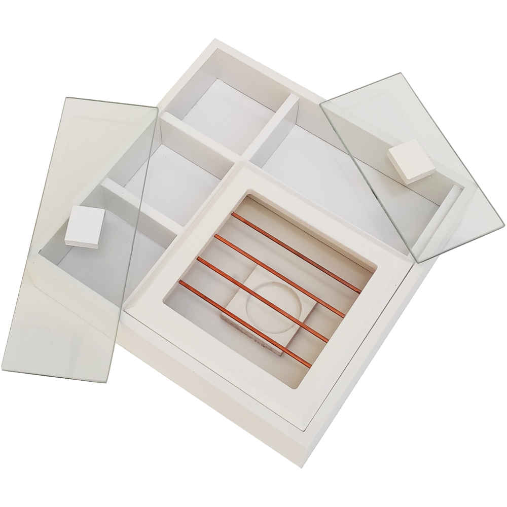 Maral Model Verwarmer-Uitgeruste Houten Theedoos