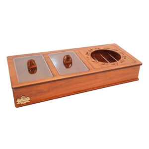 Multifunctionele Houten Theedoos met Verwarmer