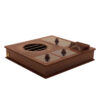 Moderne Houten Theedoos met Ingebouwde Verwarmer