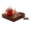Moderne Houten Theedoos met Ingebouwde Verwarmer