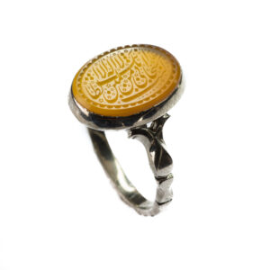 Jemenitische Aqeeq Zilveren Ring voor Mannen – Sobhan
