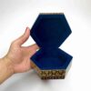 Handgemaakt houten sieradendoosje met Perzisch Khatam-ontwerp – Hatam
