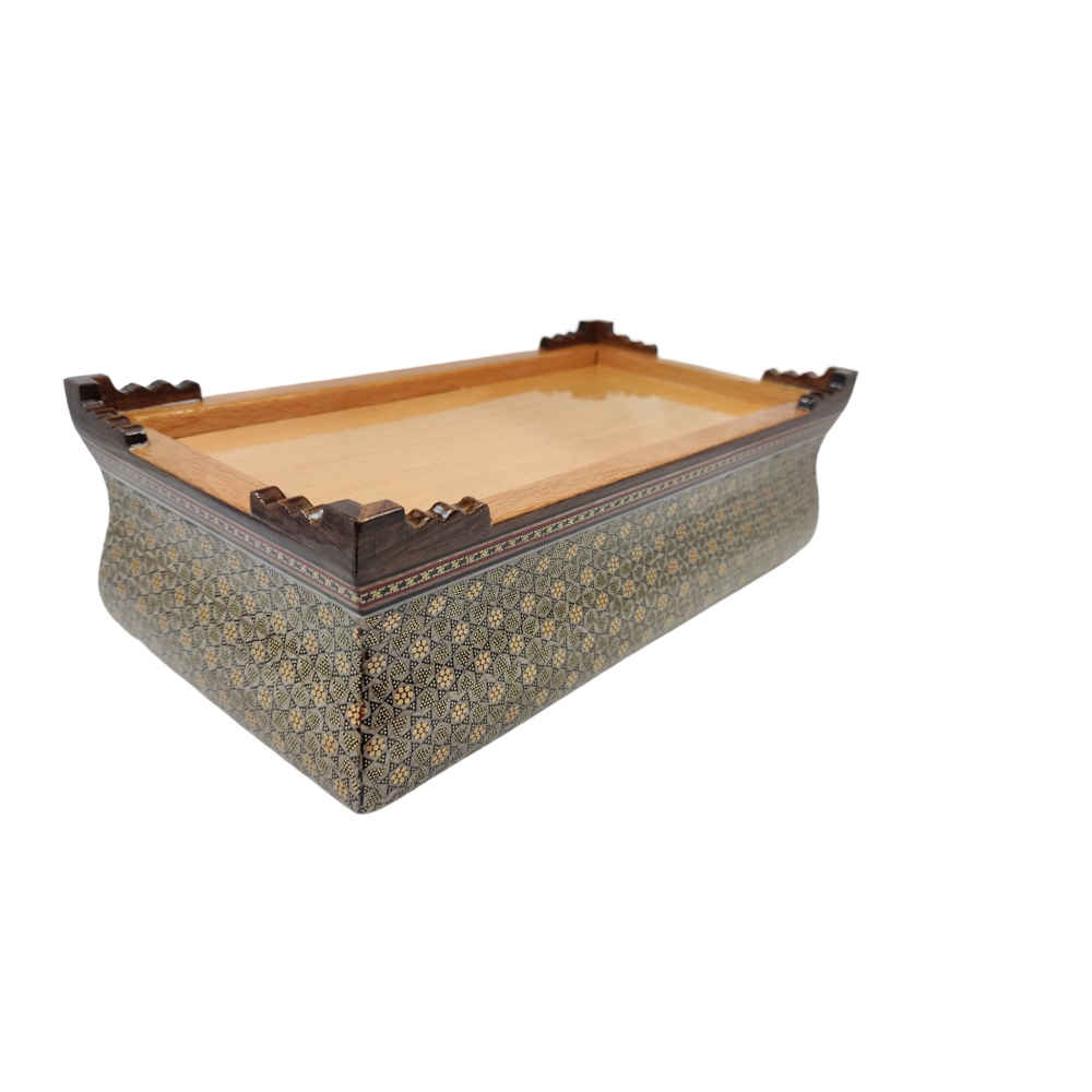 Handgemaakte Perzische Houten Tissuebox-Hoes – Inlegwerk Taban