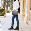 Luxe handgemaakte leren crossbody tas – Petos Model