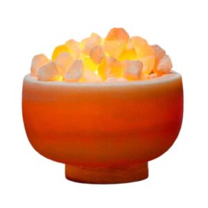 Perzische kom zoutlamp – Laya model met natuurlijke zoutbrokken