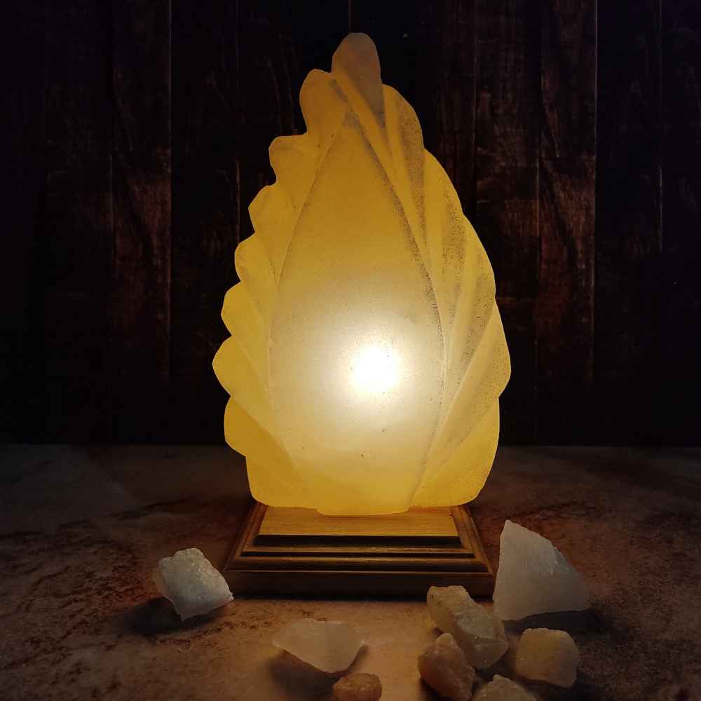 Handgemaakte druppel zoutlamp