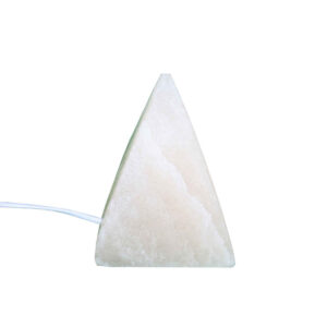 Piramide zoutlamp – Handgemaakt natuurlijk steenontwerp