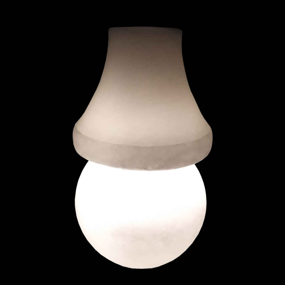 Zoutlamp Nachtlampje – Handgemaakte Lampenkap