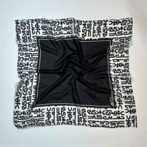 Perzische Damessjaal – Heyran Design Zwart Abstract