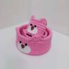 Gehaakte Opbergmanden Bear – Roze Dierontwerp (Set van 3)