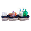 Gehaakte Opbergmanden Kian – Navy Blauw (Set van 3)