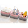 Gehaakte Opbergmanden Yas – Roze Garen (Set van 3)