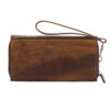 Perzische leren lange damesportemonnee met Sher-design