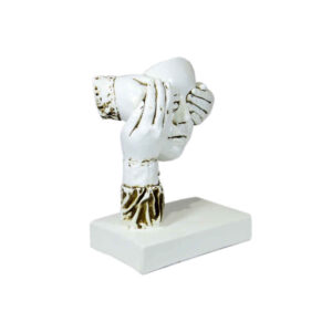 Decoratief Beeldje Gesloten Ogen – Moderne Abstracte Sculptuur