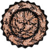 Perzische Decoratieve Koperen Schaal - Floral Bloemenpatroon