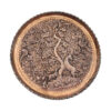 Decoratieve koperen schaal handgegraveerd met Perzisch ambacht Ahoo