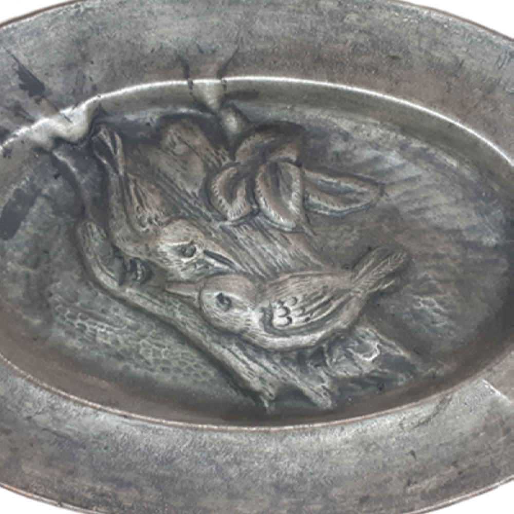Decoratieve koperen schaal handgegraveerd met Perzisch ambacht Barjasteh