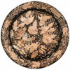 Decoratieve koperen schaal handgegraveerd met Perzisch ambacht Isfahan