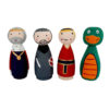 Handgemaakte houten peg-poppen – Game of Thrones