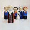 Handgemaakte houten peg-poppen – Harry Potter
