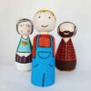 Handgemaakte houten peg poppetjes – Mijn Familie