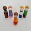 Handgemaakte houten peg-poppen – Scooby Doo