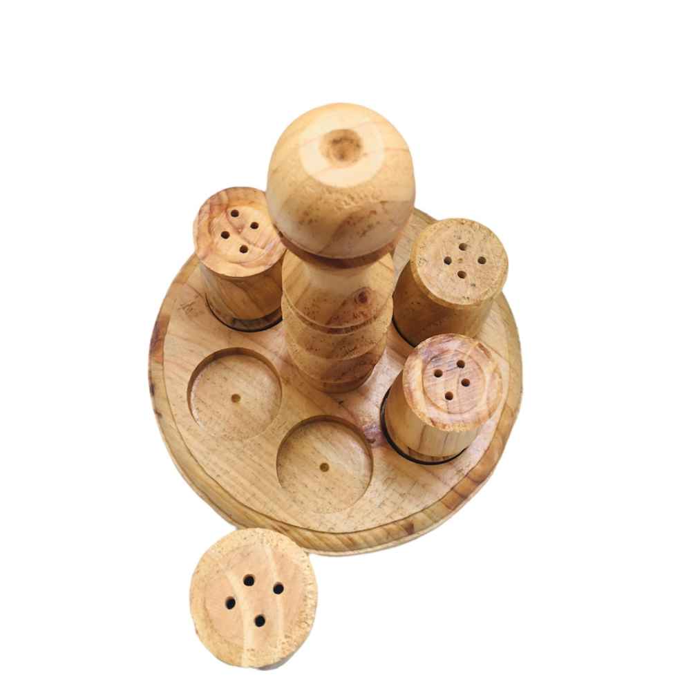 Houten Zout- en Peperstrooiers Haleh – Elegant Bruin