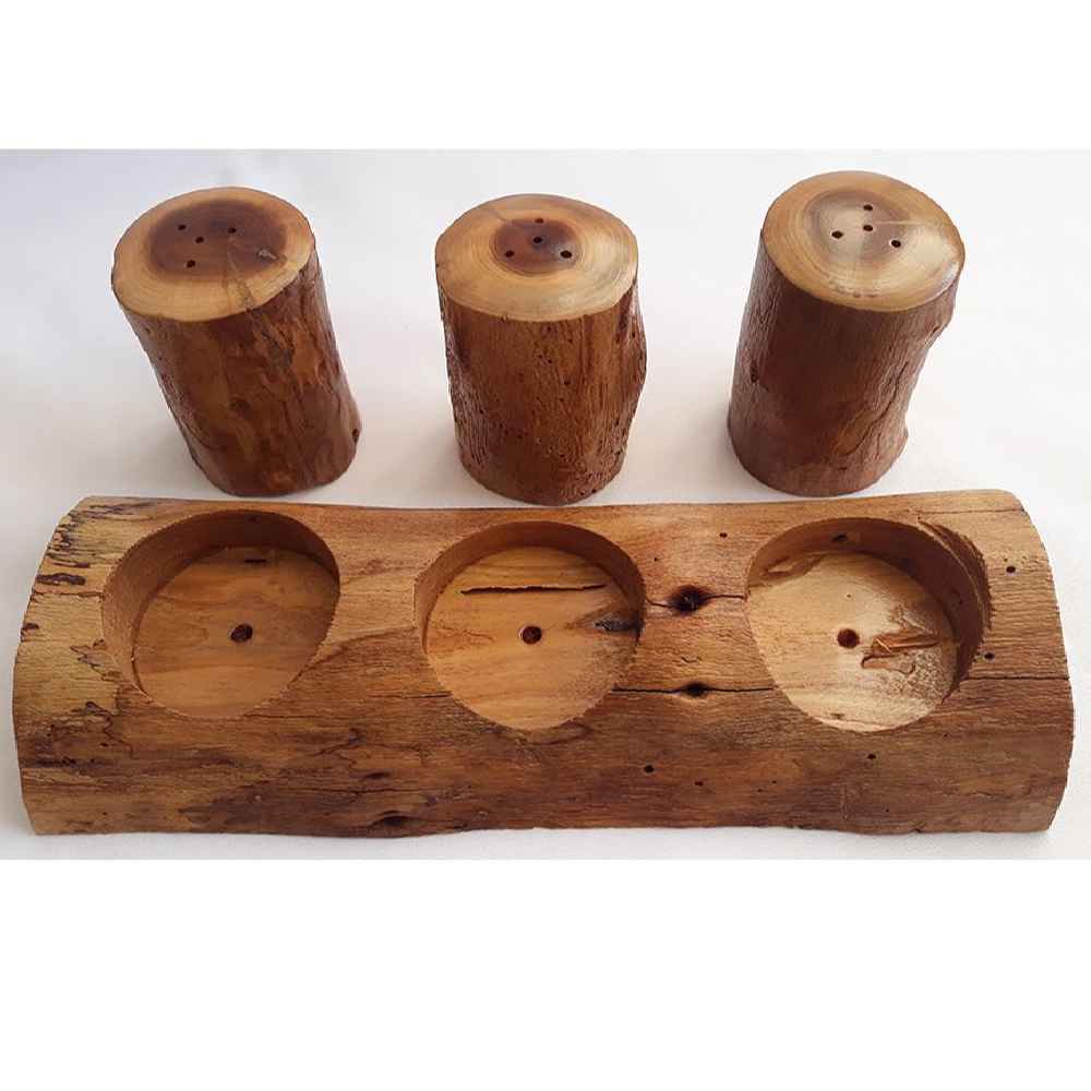 Houten Zout- en Peperstrooiers Yalda – Klassiek Bruin