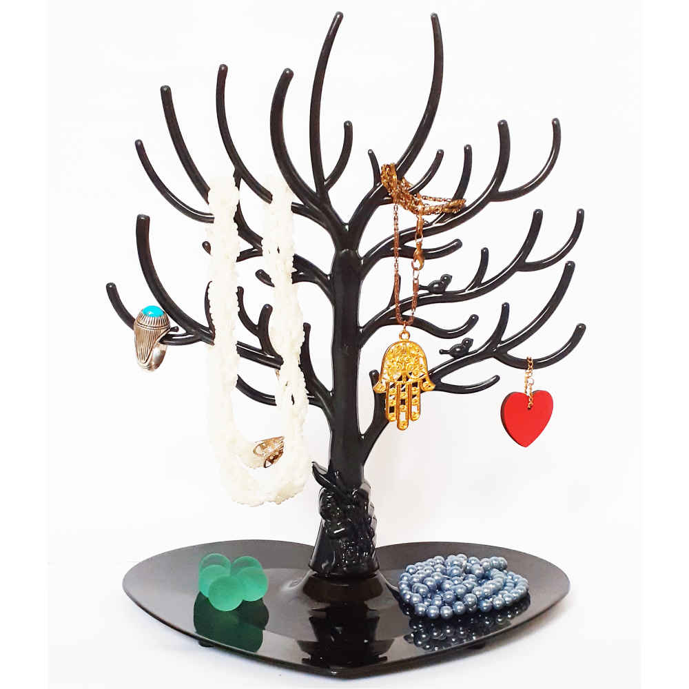 Sieradenhouder en organizer – Levensboom model (Zwart, 2x)