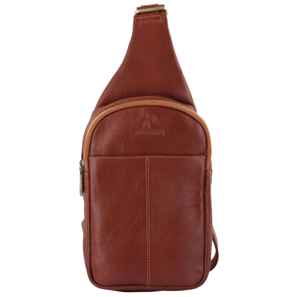 Leren schoudertas sling – Luxe handgemaakt Barez