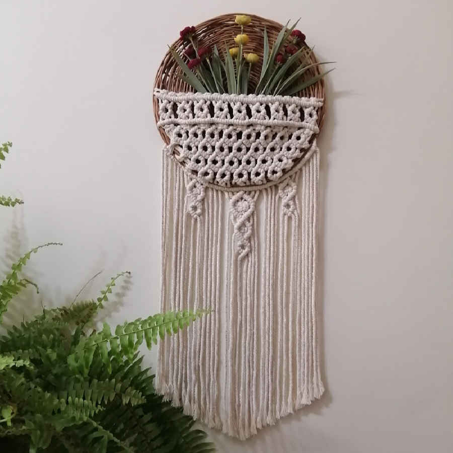 Macramé wandtapijt Bohemian Diamond