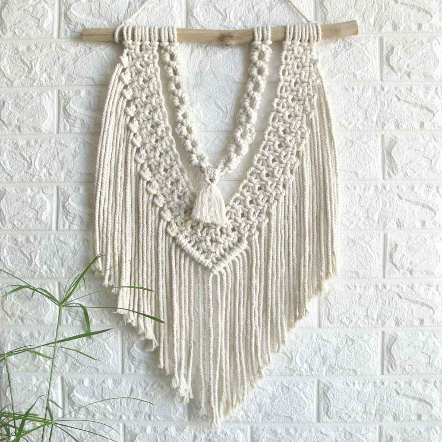 Macramé wandtapijt Bohemian Lana