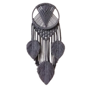Macramé wandtapijt Bohemian Leafs