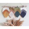 Macramé wandtapijt Bohemian Sarv Leafs