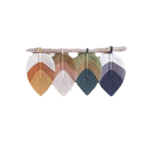 Macramé wandtapijt Bohemian Sarv Leafs