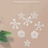 Macramé wandtapijt Bohemian Snow