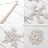 Macramé wandtapijt Bohemian Snow