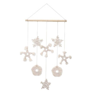 Macramé wandtapijt Bohemian Snow