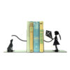 Meisje & Hond Design – Metalen Boekensteun