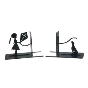 Meisje & Hond Design – Metalen Boekensteun